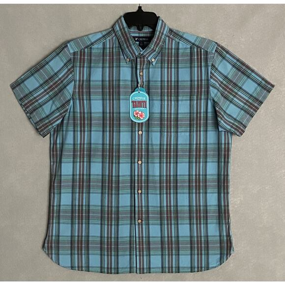 Daniel Cremieux 38 Tahiti Collection Men's Large Button-Down Shirt Plaid NEW - Picture 2 of 12